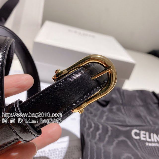 CELINE女士皮帶 賽琳圓形搭扣小牛皮腰帶 2020春夏新款  jjp1076